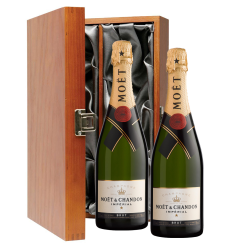 Buy & Send Moet &amp;amp; Chandon Brut Imperial Champagne 75cl Twin Luxury Gift Boxed (2x75cl)