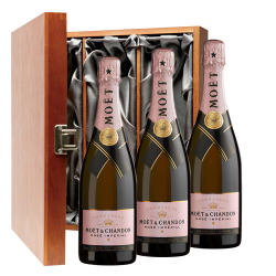 Buy & Send Moet &amp;amp; Chandon Rose Champagne 75cl Three Bottle Luxury Gift Box