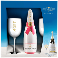 Buy & Send Moet & Chandon Ice Imperial Rose NV 75cl And 2 Glasses Pack