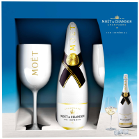 Buy & Send Moet & Chandon White Ice Imperial NV 75cl And 2 Glasses Pack