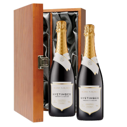 Buy & Send Nyetimber Blanc de Blancs English Sparkling 75cl Twin Luxury Gift Boxed (2x75cl)