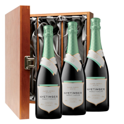 Buy & Send Nyetimber Demi-Sec English Sparkling Wine 75cl Three Bottle Luxury Gift Box