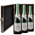 Buy & Send Nyetimber Demi-Sec English Sparkling Wine 75cl Three Bottle Luxury Elm Wood Gift Box