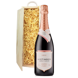 Buy & Send Nyetimber Rose English Sparkling Wine 75cl In Pine Gift Box