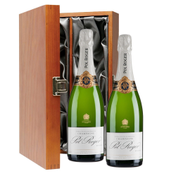 Buy & Send Pol Roger Brut Reserve Champagne 75cl Twin Luxury Gift Boxed (2x75cl)