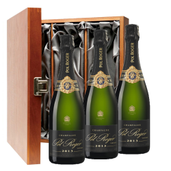 Buy & Send Pol Roger Brut Vintage 2013 Champagne 75cl Three Bottle Luxury Gift Box
