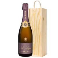 Buy & Send Pol Roger Rose 2018 Vintage Champagne 75cl In Pine Gift Box