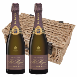 Buy & Send Pol Roger Vintage Rose 2015 Champagne 75cl Twin Hamper (2x75cl)