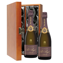 Buy & Send Pol Roger Vintage Rose 2015 Champagne 75cl Twin Luxury Gift Boxed (2x75cl)