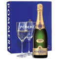 Buy & Send Pommery Grand Cru Vintage Brut Champagne Gift Pack With 2 Flutes 75cl