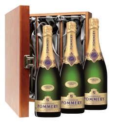 Buy & Send Pommery Grand Cru Vintage 2006 Champagne 75cl Three Bottle Luxury Gift Box