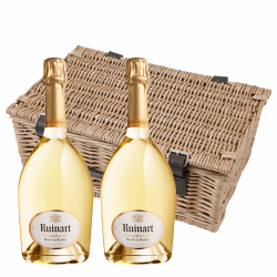 Buy & Send Ruinart Blanc de Blanc Champagne 75cl Twin Hamper (2x75cl)