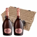Buy & Send Ruinart Rose Champagne 75cl Twin Hamper (2x75cl)
