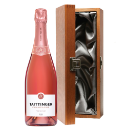 Buy & Send Taittinger Brut Prestige Rose NV Champagne 75cl in Luxury Gift Box