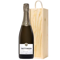 Buy & Send Taittinger Brut Vintage Champagne 2016 75cl In Pine Gift Box