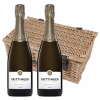 Buy & Send Taittinger Brut Vintage Champagne 2016 75cl Twin Hamper (2x75cl)