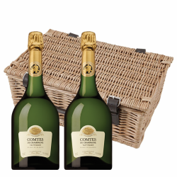 Buy & Send Taittinger Comtes de Grand Crus Champagne 2011 75cl Twin Hamper (2x75cl)