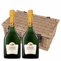 Buy & Send Taittinger Comtes de Grand Crus Champagne 2013 75cl Twin Hamper (2x75cl)