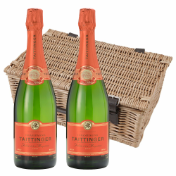 Buy & Send Taittinger Les Folies de la Marquetterie Champagne 75cl Twin Hamper (2x75cl)