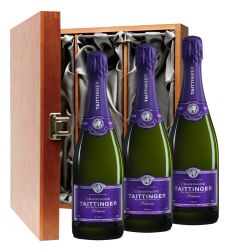 Buy & Send Taittinger Nocturne Champagne 75cl Three Bottle Luxury Gift Box