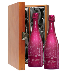 Buy & Send Taittinger Nocturne Rose City Lights Champagne 75cl Twin Luxury Gift Boxed (2x75cl)