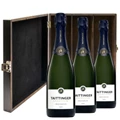 Buy & Send Taittinger Prelude Grands Crus Champagne 75cl Three Bottle Luxury Elm Wood Gift Box