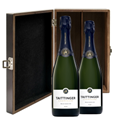 Buy & Send Taittinger Prelude Grands Crus Champagne 75cl Twin Luxury Elm Wood Gift Box (2x75cl)