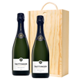 Buy & Send Taittinger Prelude Grands Crus Champagne 75cl Twin Pine Wooden Gift Box (2x75cl)
