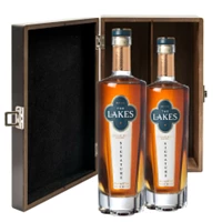 Buy & Send The Lakes Signature Single Malt Whisky 70cl Twin Luxury Elm Wood Gift Box (2x75cl)