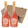 Buy & Send Tsarine Rose Champagne NV 75cl Twin Hamper (2x75cl)