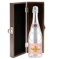 Buy & Send Veuve Clicquot Rich Rose Champagne 75cl in Luxury Elm Wood  Gift Box