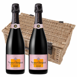 Buy & Send Veuve Clicquot Rose Champagne 75cl Twin Hamper (2x75cl)