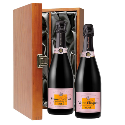 Buy & Send Veuve Clicquot Rose Champagne 75cl Twin Luxury Gift Boxed (2x75cl)