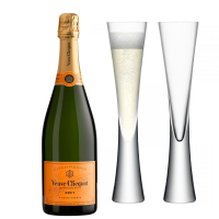 Buy & Send Veuve Clicquot Brut Champagne With LSA Moya Flutes