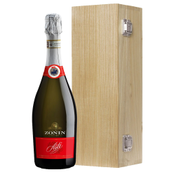Buy & Send Zonin Asti DOCG 75cl Oak Luxury Gift Boxed
