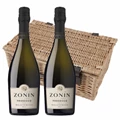 Buy & Send Zonin Prosecco Brut Millesimato DOC 75cl Twin Hamper (2x75cl)
